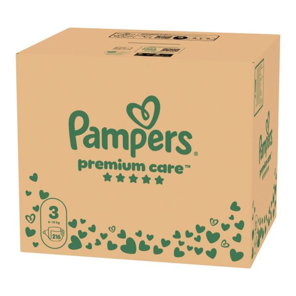 Памперси Pampers Premium Care 3 (6-10кг.) – 216 броя