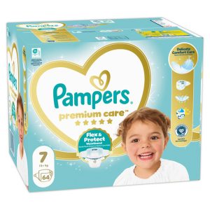 Памперси Pampers Premium Care 7 MB (15+кг) – 64 броя