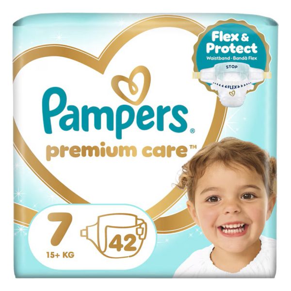 Памперси Pampers Premium Care 7 (15+кг.) – 42 броя